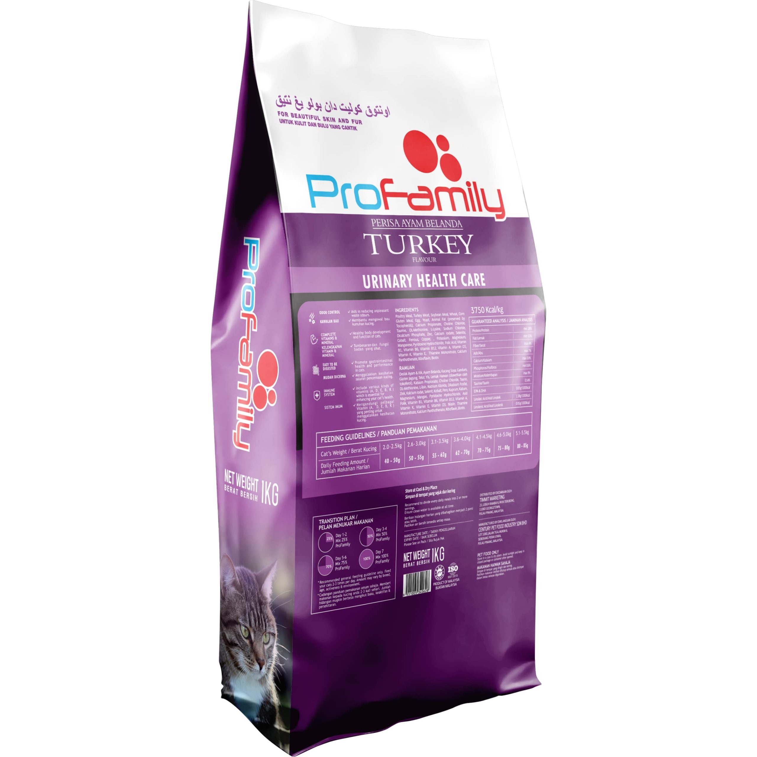 PROFAMILY TURKEY 1KG URINARY CARE NEW BACK