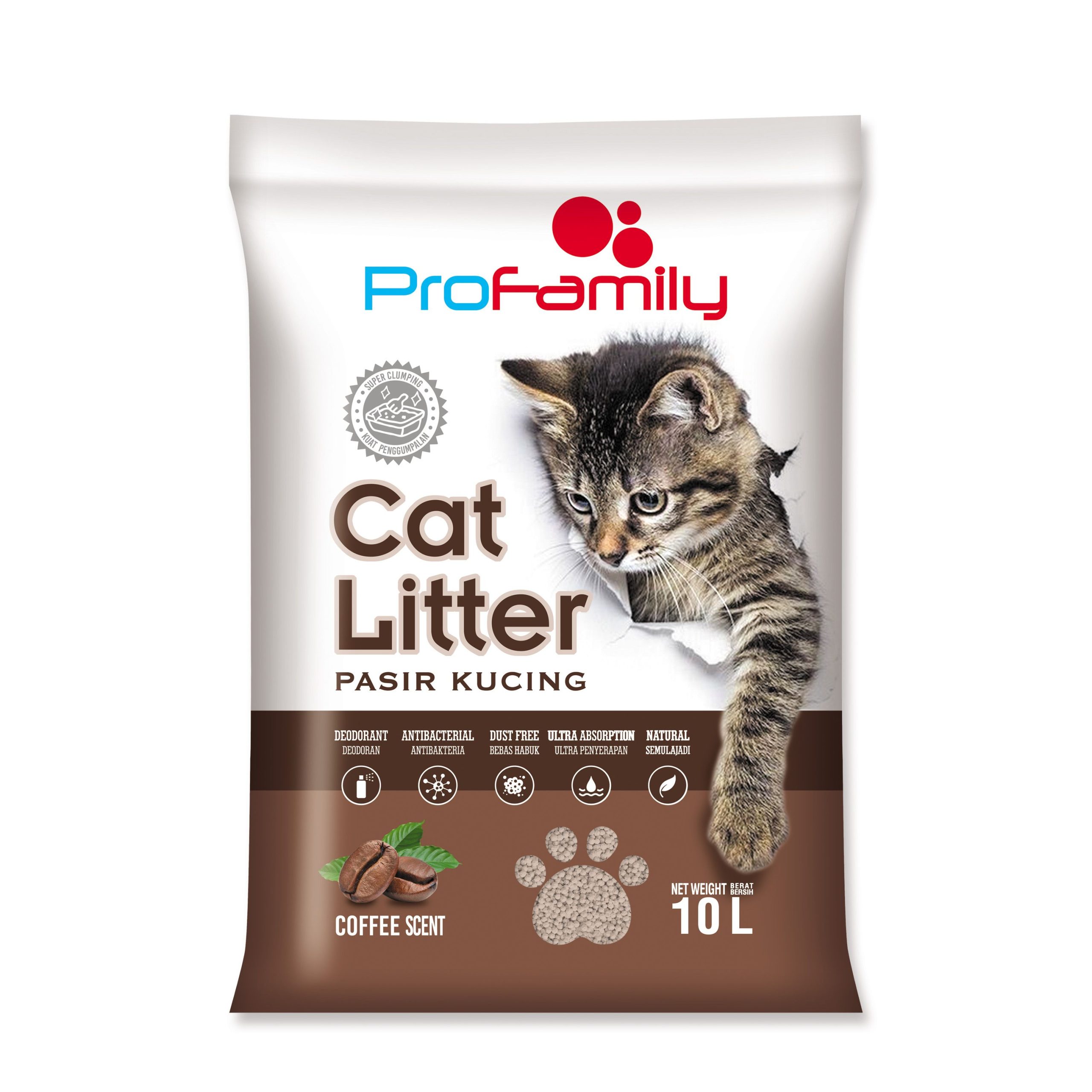 Profamily Cat Litter Coffee 10L
